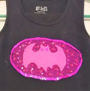 Kids Costumes to Hire - BatGIRL Black top & tights  6-7 years